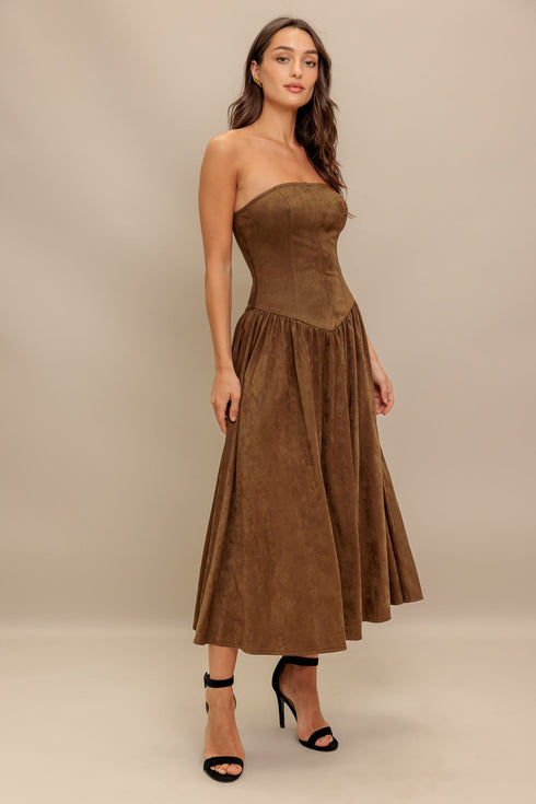 wild-espresso-faux-suede-midi-dress-1 Flying Tomato - Sophia's Style-7